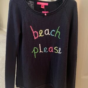 NWT Lilly Pulitzer Danette sweater. True Navy. Size S.